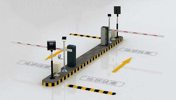 藍(lán)牙遠(yuǎn)距離識(shí)別停車場(chǎng)系統(tǒng)示意圖